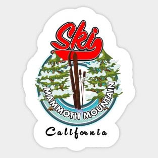 Mammoth Mountain California ski logo Sticker